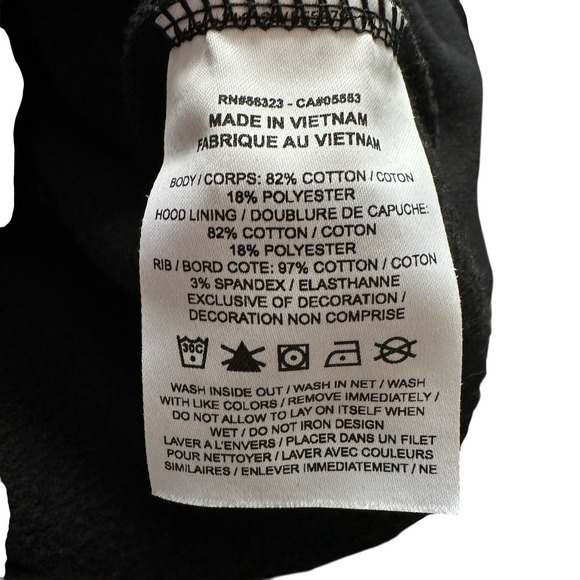 Nike Air Jordan X Paris Saint-Germain Hoodie Black Sweatshirt Size S Jumpman - Picture 7 of 11